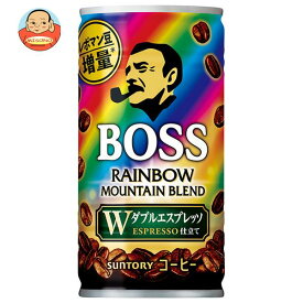 サントリー BOSS(ボス) レインボーマウンテンブレンド 185g缶×30本入×(2ケース)｜ 送料無料 珈琲 スタンダード エスプレッソ 缶コーヒー