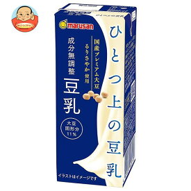 マルサンアイ ひとつ上の豆乳 成分無調整豆乳 200ml紙パック×24本入×(2ケース)｜ 送料無料 マルサン 豆乳 無調整 豆乳 200ml 成分無調整豆乳