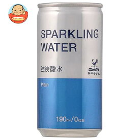 富永貿易 神戸居留地 スパークリングウォーター 190ml缶×30本入｜ 送料無料 強炭酸水 ソーダ 炭酸 ミネラルウォーター 水 割り材