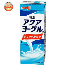 【送料無料・メーカー/問屋直送品・代引不可】明治 アクアヨーグル 200ml紙パック×24本入×(2ケース)｜ 乳性 乳酸菌 ヨーグルト