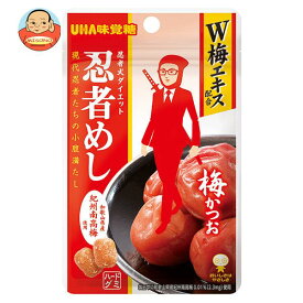 UHA味覚糖 忍者めし (梅かつお) 20g×10袋入｜ 送料無料 お菓子 グミ ハードグミ 忍者式ダイエット