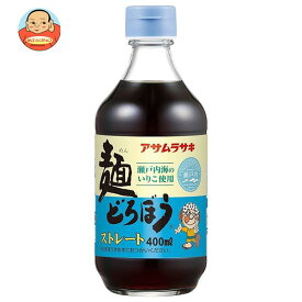 アサムラサキ 麺どろぼう ストレート 400ml瓶×12本入×(2ケース)｜ 送料無料 調味料 めんつゆ 蕎麦 そうめん