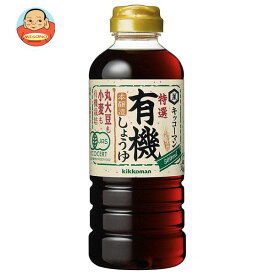 キッコーマン 特選有機しょうゆ 500mlペットボトル×12本入｜ 送料無料 醤油 しょうゆ 有機醤油 調味料