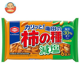 亀田製菓 減塩 亀田の柿の種 6袋詰 164g×12袋入｜ 送料無料 おかき お菓子 ピーナッツ おやつ 袋 おつまみ