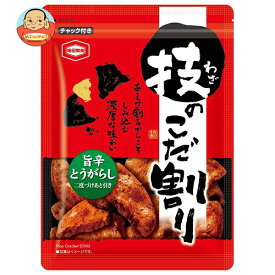 亀田製菓 技のこだ割り 旨辛とうがらし 110g×6袋入｜ 送料無料 お菓子 おかき せんべい おつまみ 唐辛子