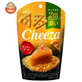 江崎グリコ 生チーズのチーザ チェダーチーズ 36g×10袋入×(2ケース)｜ 送料無料 チーズ おやつ スナック菓子 おつまみ