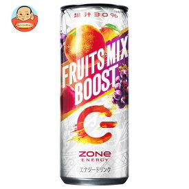 サントリー ZONe(ゾーン) FRUITS MIX BOOST(フルーツミックスブースト) 240ml缶×30本入｜ 送料無料 エナジードリンク 炭酸飲料 ミックス フルーツ