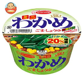 エースコック ミニわかめラーメン ごま・しょうゆ 38g×12個入｜ 送料無料 カップスープ インスタント わかめ