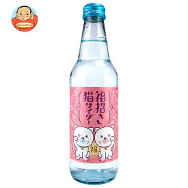 木村飲料 福招き猫サイダー 340ml瓶×20本入｜ 送料無料 炭酸飲料 サイダー