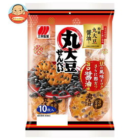 【送料無料・メーカー/問屋直送品・代引不可】三幸製菓 丸大豆せんべい 旨口醤油味 10枚×12個入｜ お菓子 おつまみ・せんべい 袋