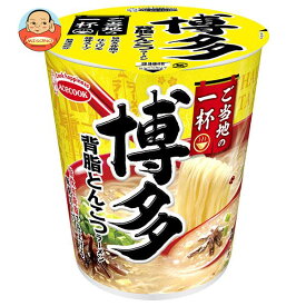 エースコック ご当地の一杯 博多 背脂とんこつラーメン 66g×12個入｜ 送料無料 インスタント食品 即席 カップ麺 豚骨ラーメン