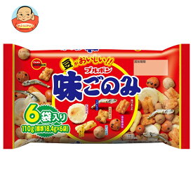 ブルボン 味ごのみ ファミリー 110g袋×12個入｜ 送料無料 あられ おかき 豆 えびせん いりこ 菓子 おつまみ おやつ