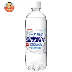 サンガリア 伊賀の天然水 強炭酸水 500mlペットボトル×24本入×(2ケース)｜ 送料無料 炭酸飲料 炭酸水 ソーダ 割り材 PET 強炭酸