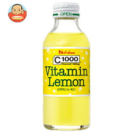 ハウスウェルネス C1000 ビタミンレモン 140ml瓶×30本入×(2ケース)｜ 送料無料 炭酸飲料 ビタミン補給 瓶 レモン