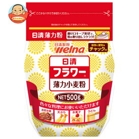 日清ウェルナ 日清 フラワー チャック付 500g×12袋入×(2ケース)｜ 送料無料 小麦粉 薄力粉 顆粒 料理