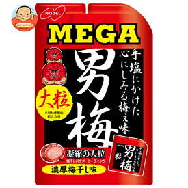 ノーベル製菓 MEGA男梅粒 30g×6個入×(2ケース)｜ 送料無料 うめ タブレット 粒 濃厚梅干し味
