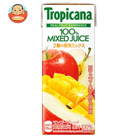キリン トロピカーナ 100% MIXED JUICE マンゴーブレンド 250ml紙パック×24本入×(2ケース)｜ 送料無料 2種の果実ミックス 100% マンゴー りんご リンゴ