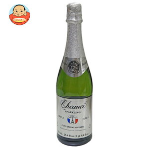 成城石井 シャメイ スパークリングアップルジュース 750ml瓶×12本入| 送料無料 果実飲料 りんごジュース 果汁100% 炭酸ガス入り 林檎