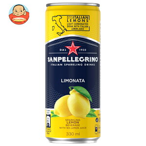 日仏貿易 サンペレグリノ リモナータ (レモン) 330ml缶×24本入×(2ケース)| 送料無料 果実飲料 フルーツ 缶 檸檬