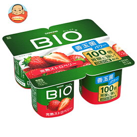 ダノンジャパン ダノンビオ BIO 完熟ストロベリー (75g×4)×6個入 メーカー 問屋直送 チルド 冷蔵品｜ 送料無料 ダノン ヨーグルト ストロベリー いちご 苺 ダノンヨーグルト