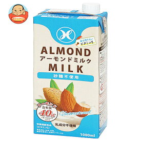 九州乳業 アーモンドミルク 砂糖不使用 1000ml紙パック×6本入×(2ケース)｜ 送料無料 アーモンド飲料 栄養機能食品 ビタミンE 乳成分不使用