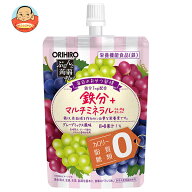 オリヒロ ぷるんと蒟蒻Plus グレープミックス風味 130gパウチ×48本入｜ 送料無料 機能性表示食品 グルコ…