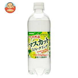 サンガリア 伊賀の天然水 マスカットスパークリング 500mlペットボトル×24本入｜ 送料無料 マスカット ぶどう ブドウ 炭酸 炭酸水
