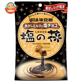 UHA味覚糖 塩の花 焦がしミルクと塩チョコ 71g×6袋入×(2ケース)｜ 送料無料 お菓子 飴 キャンディー あめ アメ 塩