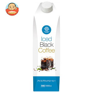 三本コーヒー アイスブラックコーヒー無糖 1000ml紙パック×6本入×(2ケース)| 送料無料 珈琲 アイスコーヒー 無糖 ブラック 紙パック 1l 1L