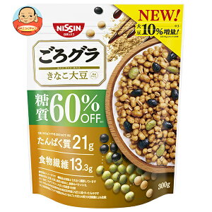 日清シスコ ごろグラ 糖質60%オフ きなこ大豆 300g×6袋入×(2ケース)| 送料無料 グラノーラ シリアル 糖質オフ 朝食