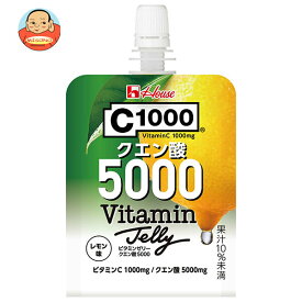 ハウスウェルネス C1000 ビタミンゼリー クエン酸5000 180gパウチ×24本入×(2ケース)｜ 送料無料 c1000 ビタミン レモン ゼリー パウチ