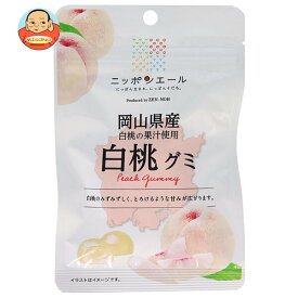 JA全農 ニッポンエール 岡山県産白桃 グミ 40g×10袋入×(2ケース)｜ 送料無料 お菓子 グミ 国産 日本産 全農