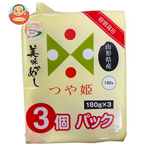 ドリームズファーム 美味かめし つや姫(山形県産) (180g×3P)×8個入| 送料無料 レトルト食品 ご飯 国産