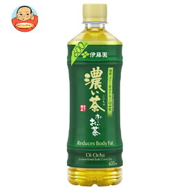伊藤園 お〜いお茶 濃い茶【手売り用】 600mlペットボトル×24本入｜ 送料無料 おーいお茶 濃い味 緑茶 機能性表示食品