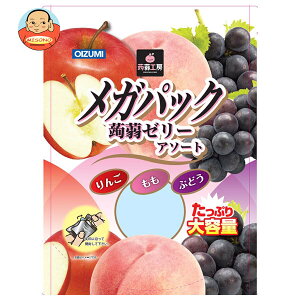 オーイズミ下仁田 蒟蒻工房 メガパックアソート 960g×6袋入| 送料無料 OIZUMI おやつ 生菓子 こんにゃくゼリー ゼリー ダイエット ぶどう もも りんご