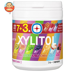 ロッテ キシリトールガム 7種アソートボトル 133g×6個入×(2ケース)| 送料無料 ガム XYLITOL アソート 粒ガム ボトル