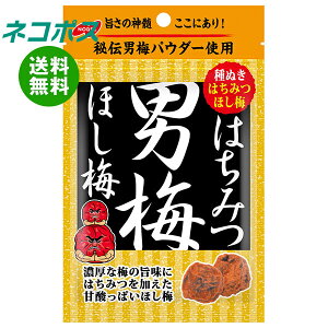 ネコポス ノーベル製菓 はちみつ男梅ほし梅 20g×6袋入| 全国送料無料 お菓子 うめ 袋