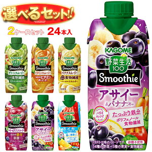 JS ؐ100 Smoothie(X[W[) Iׂ2P[XZbg 330mlpbN×24(12×2){bǂ ؃W[X O[X[W[ oii r^~ IW LEC  ܂Ƃߔ P[