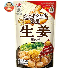 ヤマサ醤油 シャキシャキ食感 生姜鍋つゆ 580gパウチ×12袋入×(2ケース)| 送料無料 調味料 鍋スープ 鍋つゆ