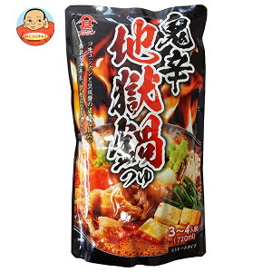 富士甚醤油 鬼辛 地獄鍋つゆ ストレート 720ml×12袋入| 送料無料 調味料 鍋スープ 鍋つゆ だし 辛 ストレート