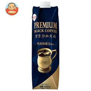 スジャータ プレミアム ブラックコーヒー 甘さひかえめ 1000ml紙パック×6本入| 送料無料 珈琲 アイス コーヒー 甘さ控えめ 1l 1L