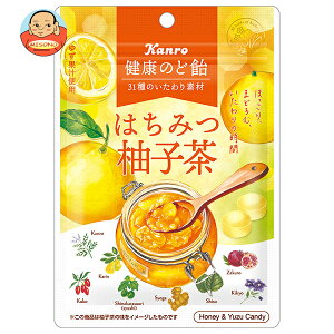 カンロ 健康のど飴 はちみつ柚子茶 80g×6袋入×(2ケース)| 送料無料 お菓子 あめ キャンディー のど飴 ハチミツ 柚子茶
