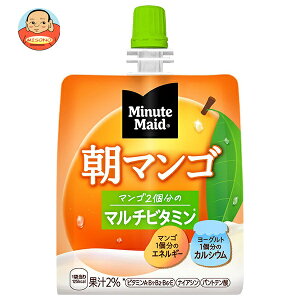 コカコーラ ミニッツメイド 朝マンゴ 180gパウチ×24本入×(2ケース)| 送料無料 ゼリー飲料 朝食 カルシウム フルーツ