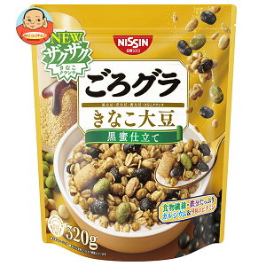 日清シスコ ごろグラ きなこ大豆 320g×6袋入×(2ケース)| 送料無料 グラノーラ シリアル 大豆 豆 朝食