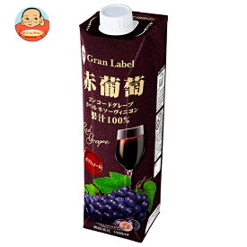 スジャータ 赤葡萄(濃縮還元) 1000ml紙パック×6本入｜ 送料無料 果実飲料 グレープ 紙パック ぶどう 1L 1l 100％