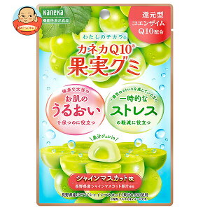 カネカ食品 カネカQ10果実グミ シャインマスカット味 40g×10袋入×(2ケース)| 送料無料 グミ 果汁 ジュレ チャック付 コエンザイム 機能性表示食品 ストレス うるおい マスカット