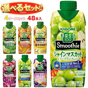 JS ؐ100 Smoothie(X[W[) Iׂ4P[XZbg 330mlpbN×48(12×4){b؃W[X O[X[W[ oii r^~ IW LEC  ܂Ƃߔ P[X