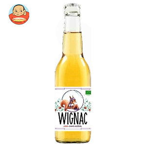 カネカ食品 ウィニャック シードル ノンアルコール 330ml瓶×12本入| 送料無料 ノンアルコール ノンアル 果実酒 りんご 添加物不使用 オーガニック フランス