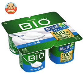 ダノンジャパン ダノンビオ BIO プレーン・加糖 (75g×4)×6個入 メーカー 問屋直送｜ 送料無料 ダノン ヨーグルト 砂糖 ダノンヨーグルト