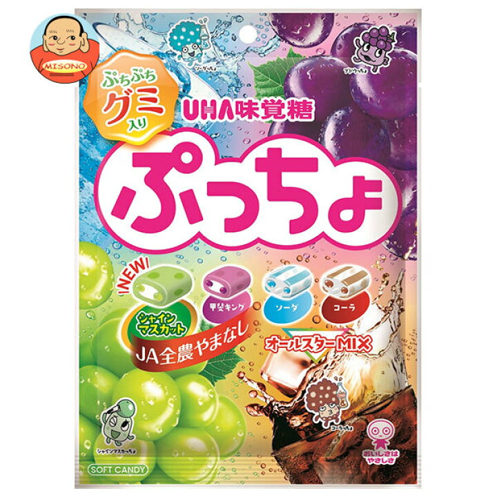 楽天市場】UHA味覚糖 ぷっちょ袋 4種アソート 88g×6個入×(2ケース